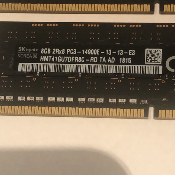 32GB (4 x 8GB) memory sticks for Mac Pro 2013 (Total 32 GB) HYNIX - Picture 2 of 4